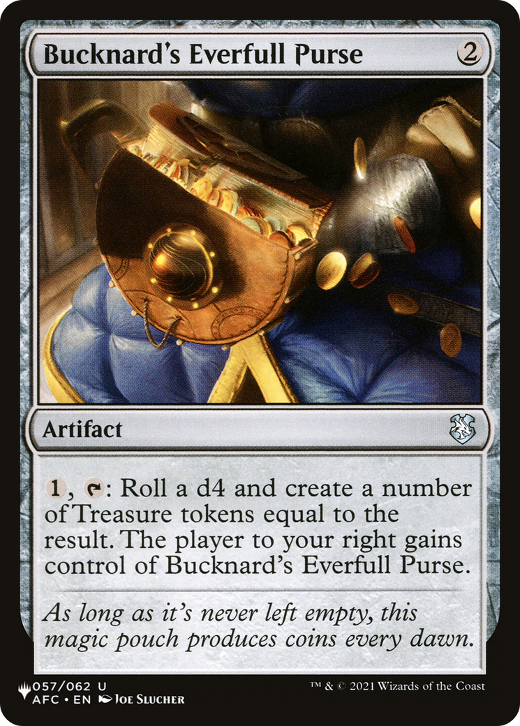 Bucknard's Everfull Purse (AFC-57) - The List