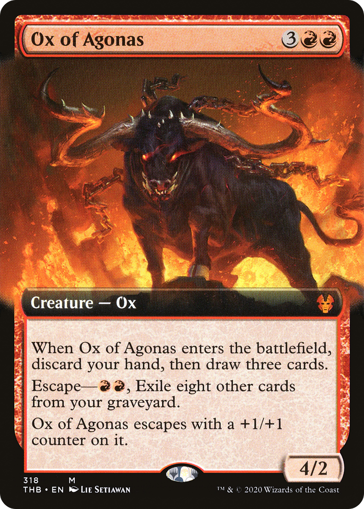 Ox of Agonas (Extended Art) (318) Foil - Theros Beyond Death