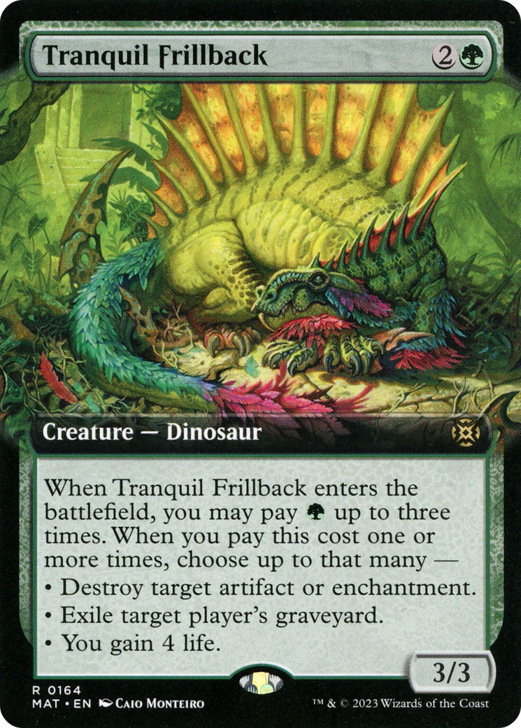 Tranquil Frillback (Extended Art) (164) Foil - March of the Machine: The Aftermath