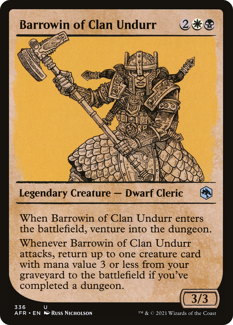 Barrowin of Clan Undurr (Showcase) (336) Foil - Adventures in the Forgotten Realms