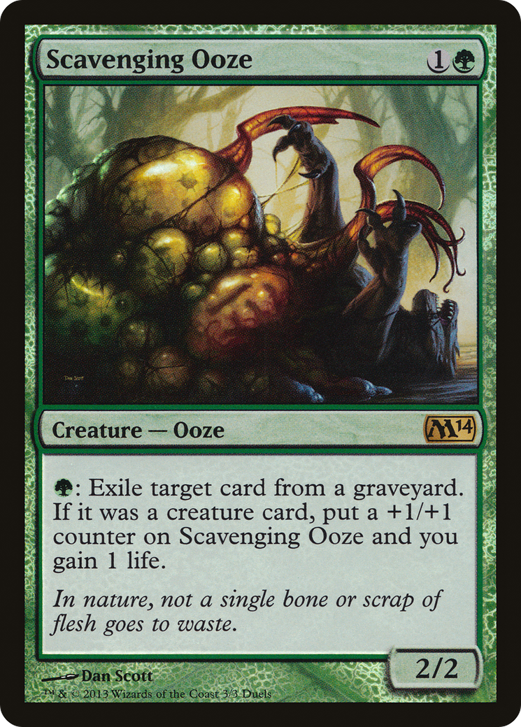 Scavenging Ooze (001) Foil - Duels of the Planeswalkers 2014 Promos