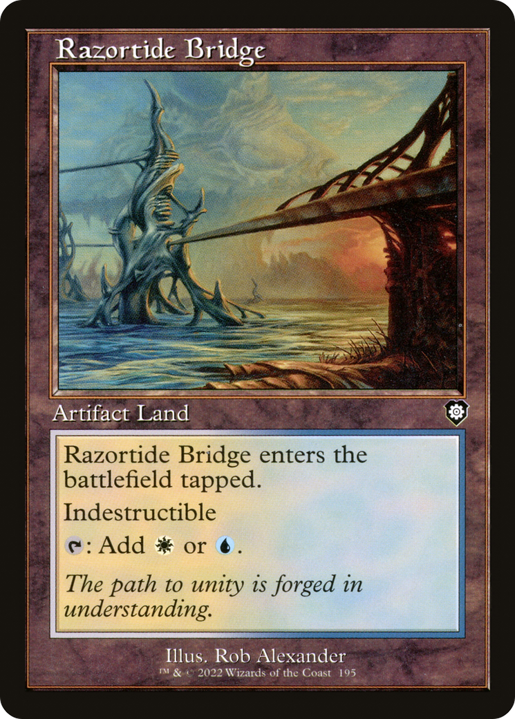Razortide Bridge (Retro) (195) - The Brothers' War Commander