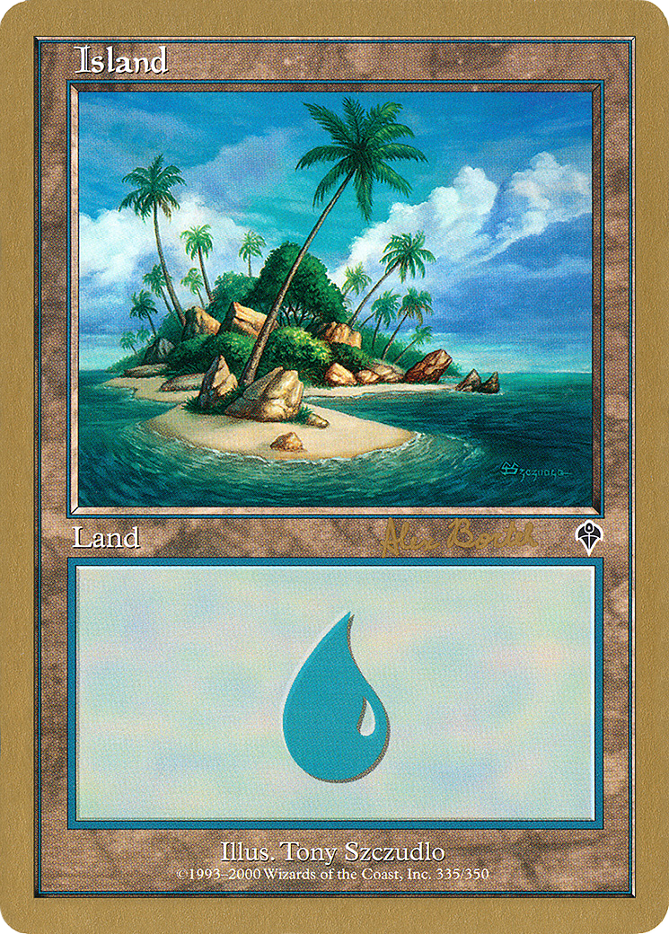 Island (335) - 2001 Alex Borteh (MMQ) (Retro) - World Championship Decks 2001