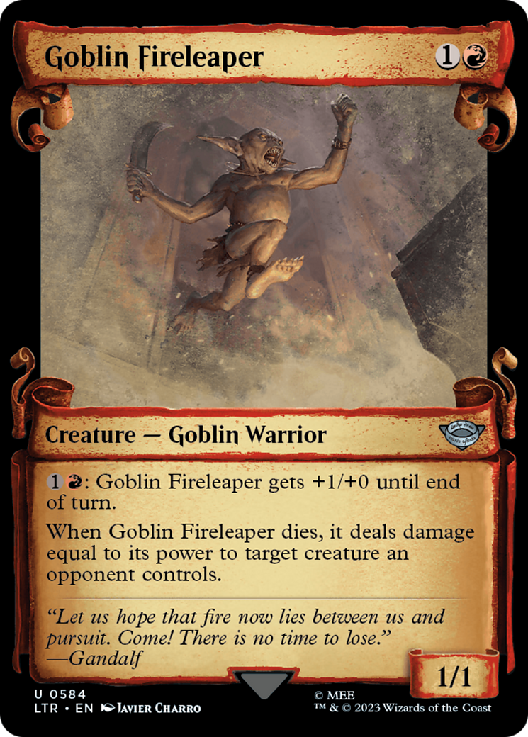 Goblin Fireleaper (Showcase) (584) - The Lord of the Rings: Tales of Middle-earth