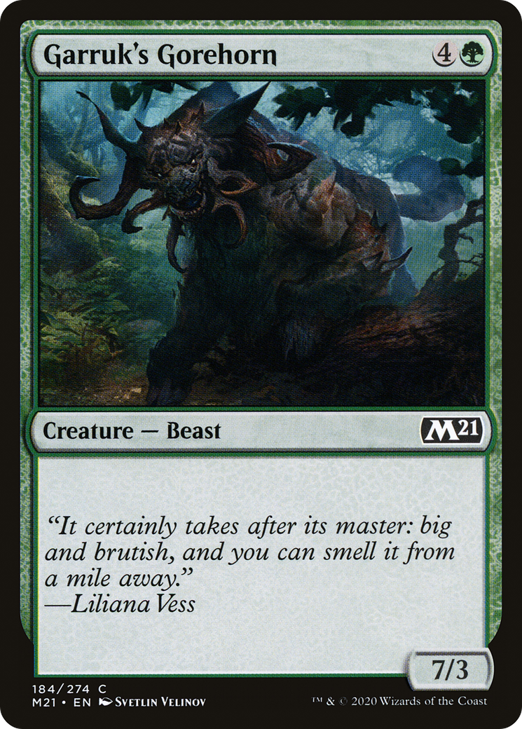 Garruk's Gorehorn (184) - Core Set 2021
