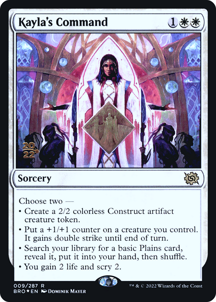Kayla's Command (009) Foil - The Brothers' War Promos