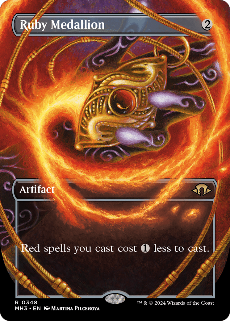 Ruby Medallion (Borderless) (348) Foil - Modern Horizons 3