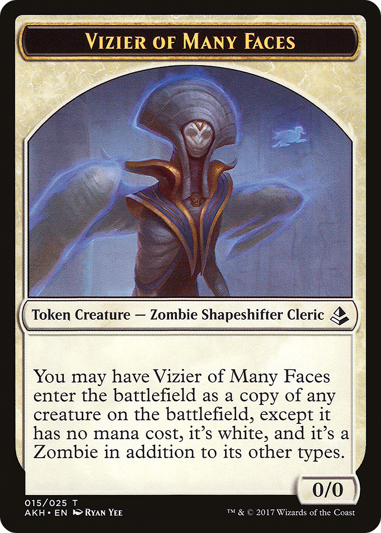 Vizier of Many Faces (015) - Amonkhet Tokens