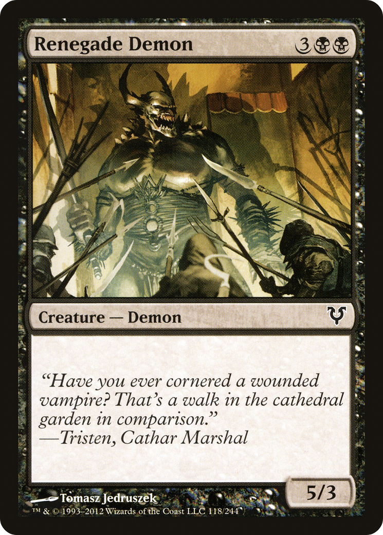 Renegade Demon (118) Foil - Avacyn Restored