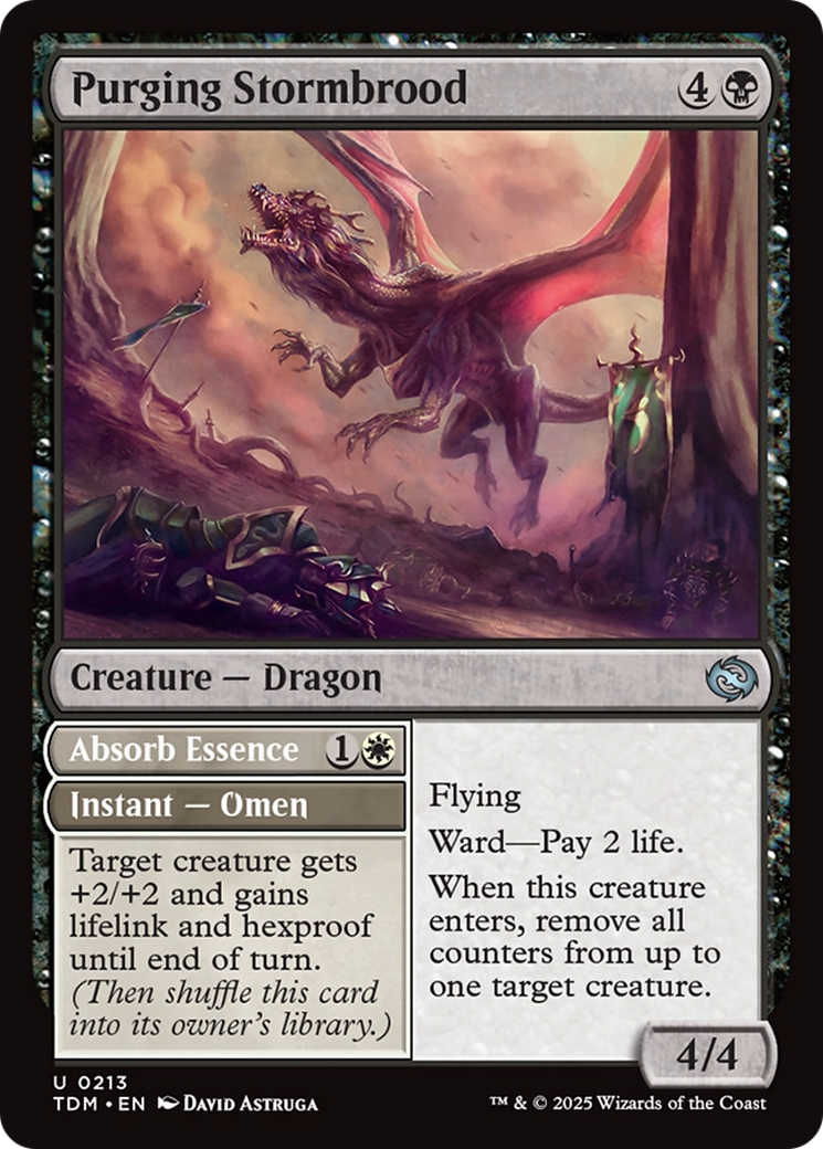 Purging Stormbrood // Absorb Essence (213) - Tarkir: Dragonstorm