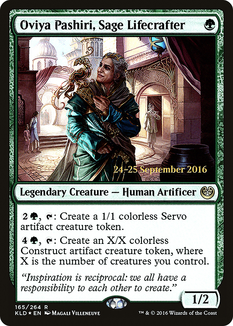 Oviya Pashiri, Sage Lifecrafter (165) Foil - Kaladesh Promos