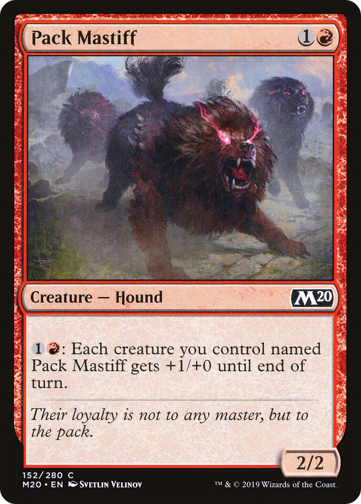 Pack Mastiff (152) Foil - Core Set 2020