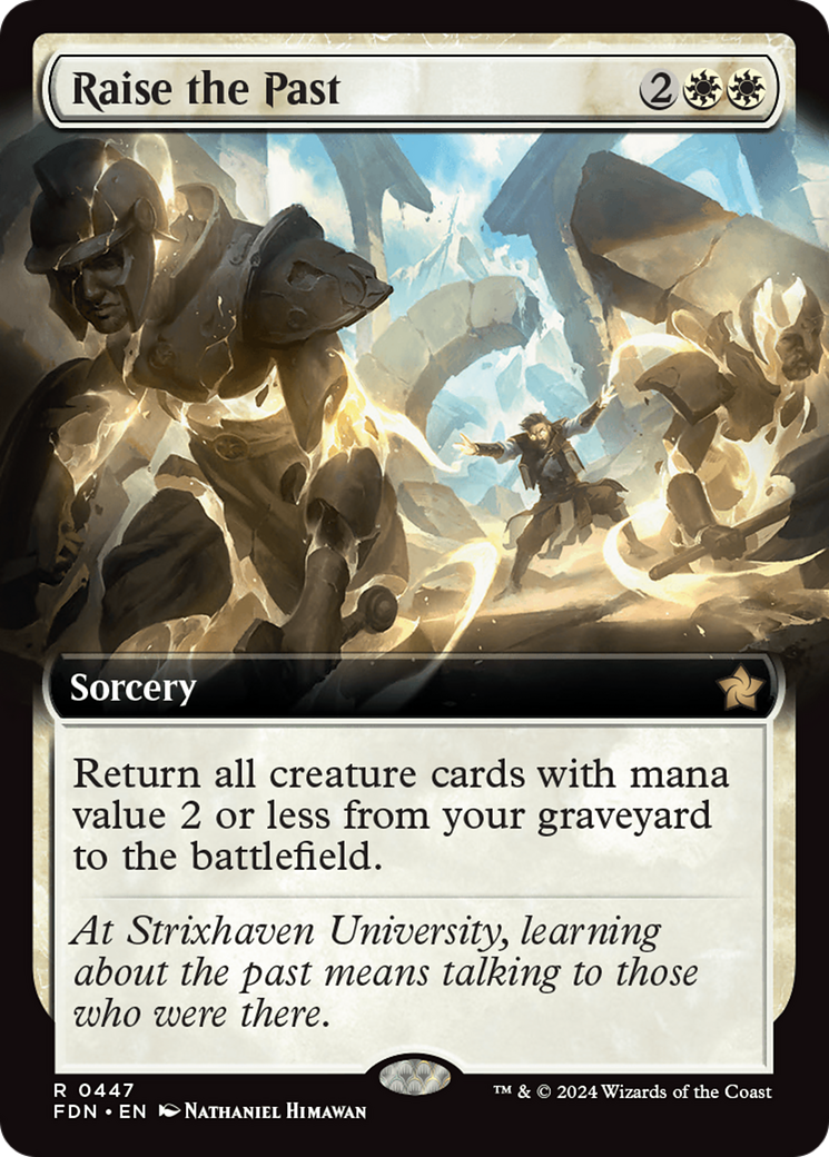 Raise the Past (Extended Art) (447) Foil - Foundations