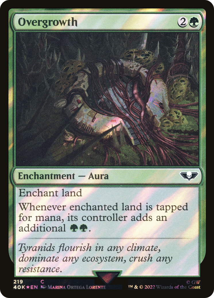 Overgrowth (219) Surge Foil - Warhammer 40,000 Commander