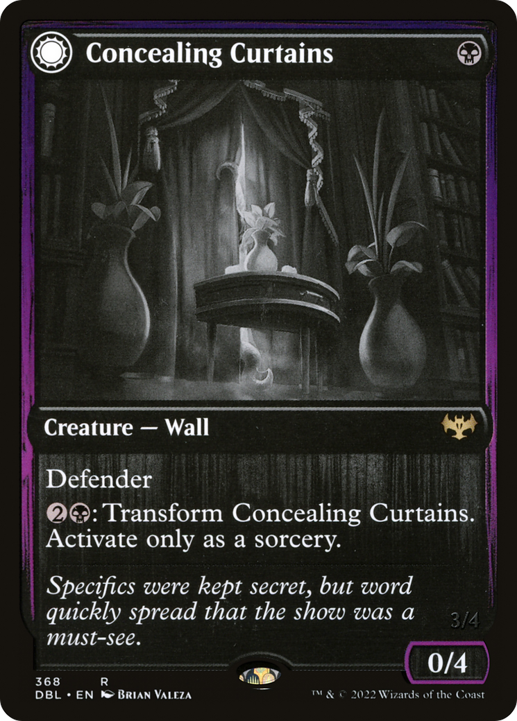 Concealing Curtains // Revealing Eye (368) Foil - Innistrad: Double Feature