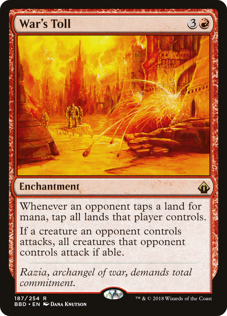 War's Toll (187) Foil - Battlebond