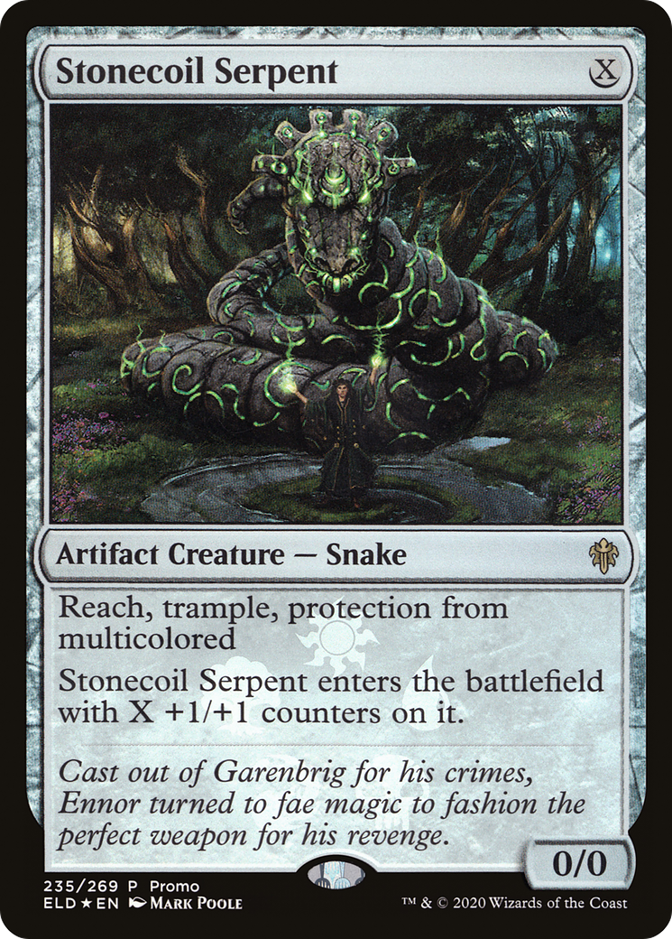 Stonecoil Serpent (235) Foil - Throne of Eldraine Promos