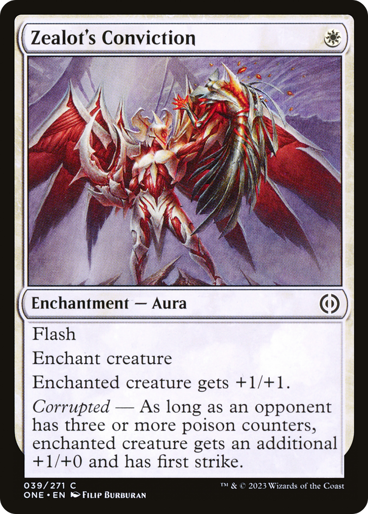 Zealot's Conviction (039) - Phyrexia: All Will Be One