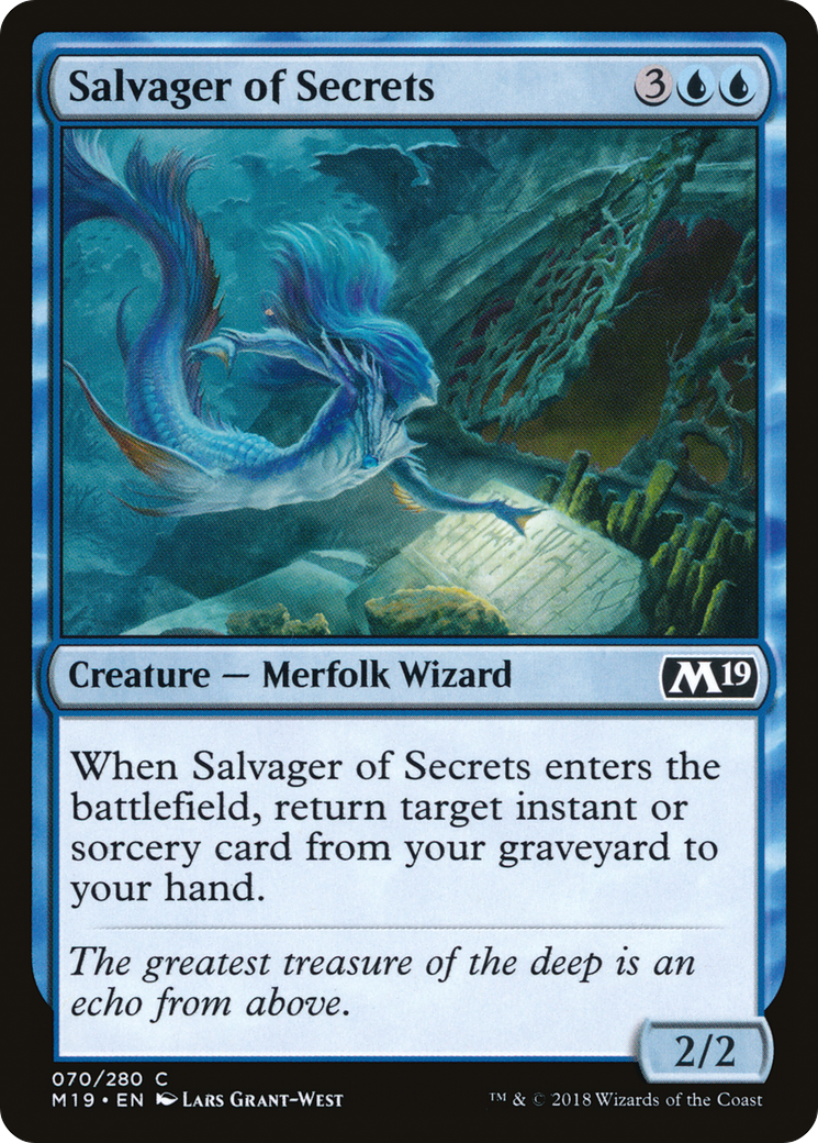 Salvager of Secrets (070) Foil - Core Set 2019