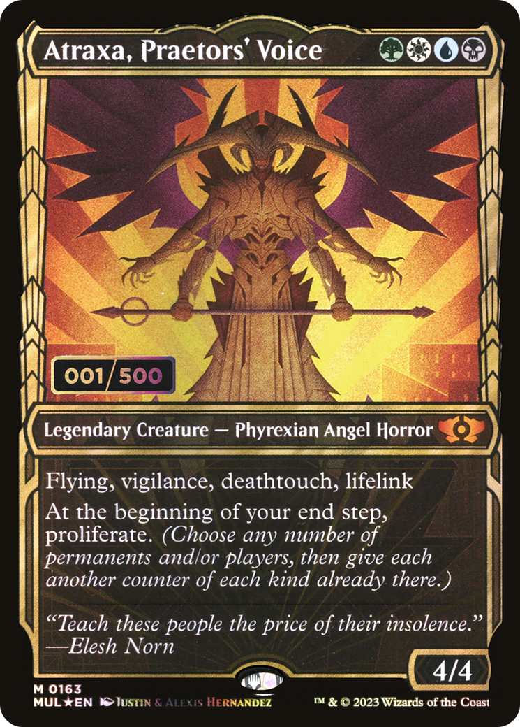 Atraxa, Praetors' Voice (Showcase) (163z) Foil - Multiverse Legends