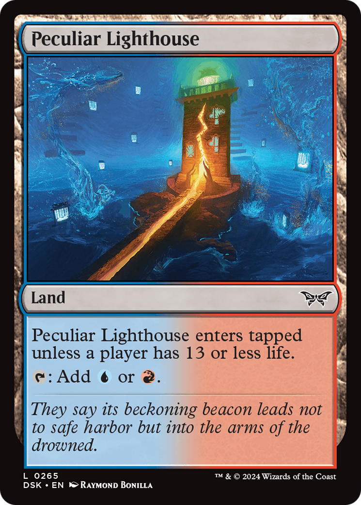 Peculiar Lighthouse (265) Foil - Duskmourn: House of Horror