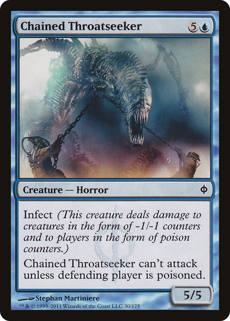 Chained Throatseeker (030) Foil - New Phyrexia
