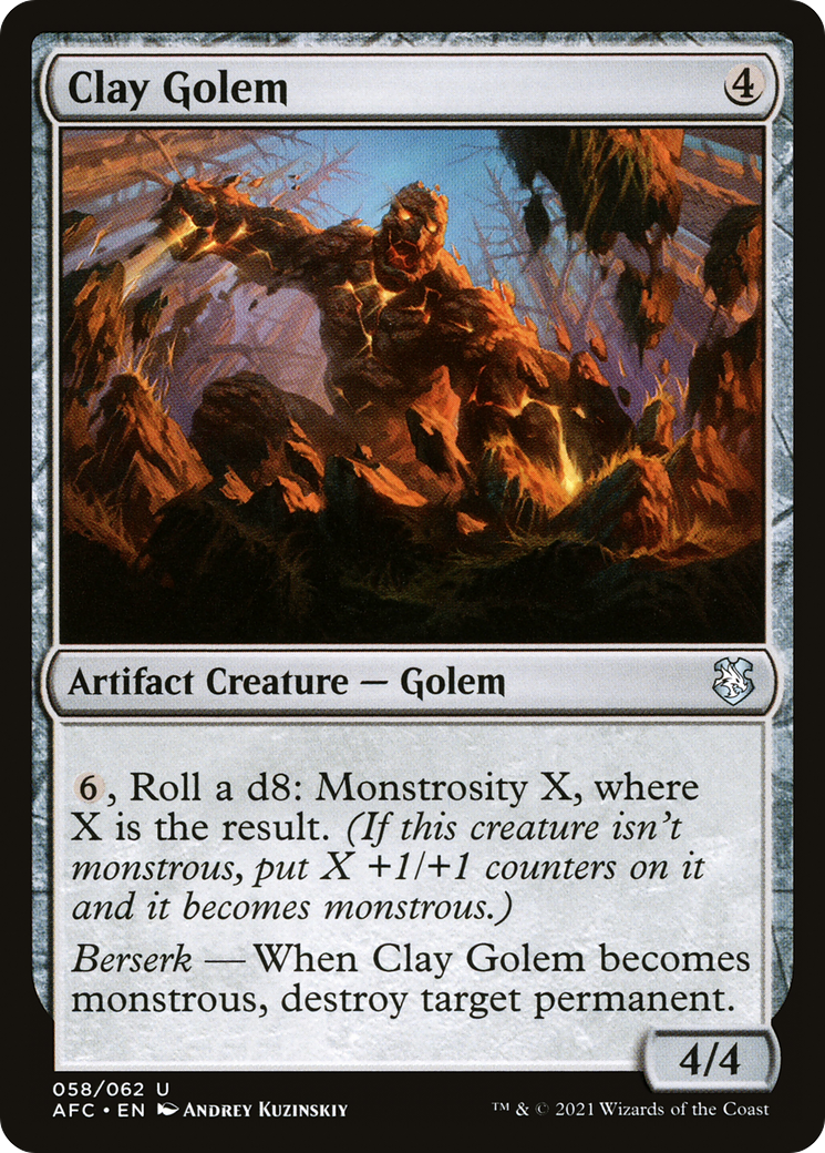Clay Golem (058) - Forgotten Realms Commander