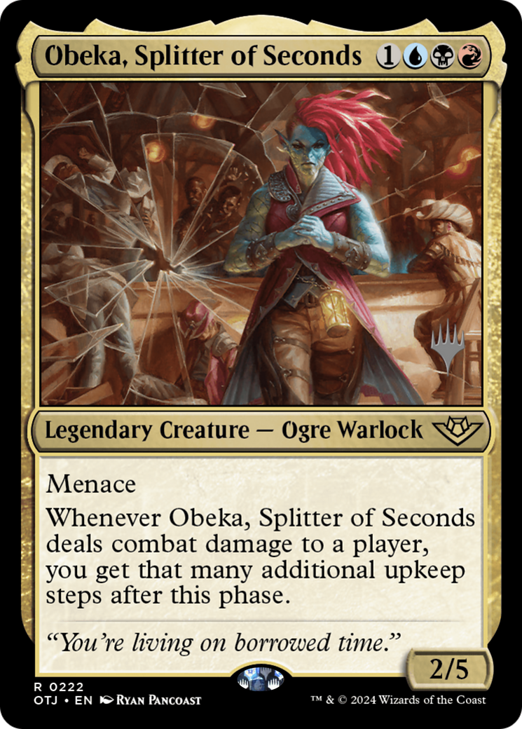 Obeka, Splitter of Seconds (222) Foil - Outlaws of Thunder Junction Promos