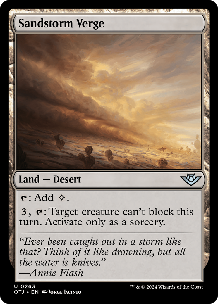 Sandstorm Verge (263) Foil - Outlaws of Thunder Junction