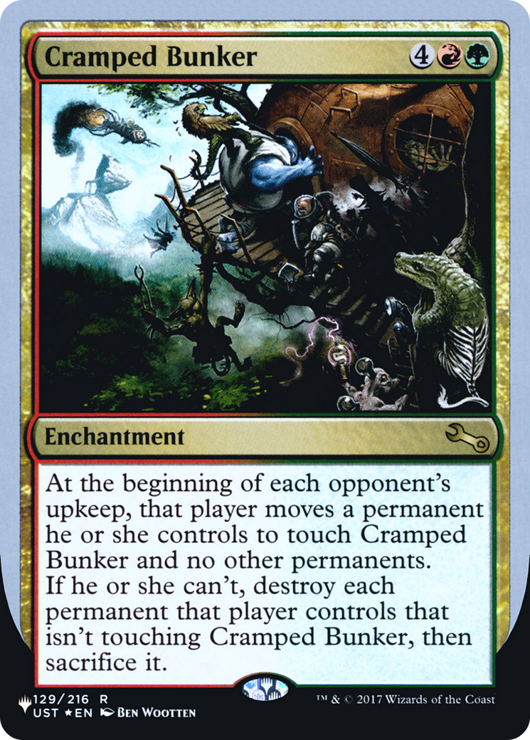 Cramped Bunker (045) Foil - The List (Unfinity Foil Edition)