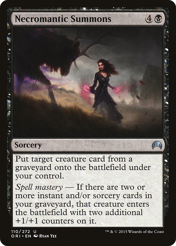 Necromantic Summons (110) Foil - Magic Origins