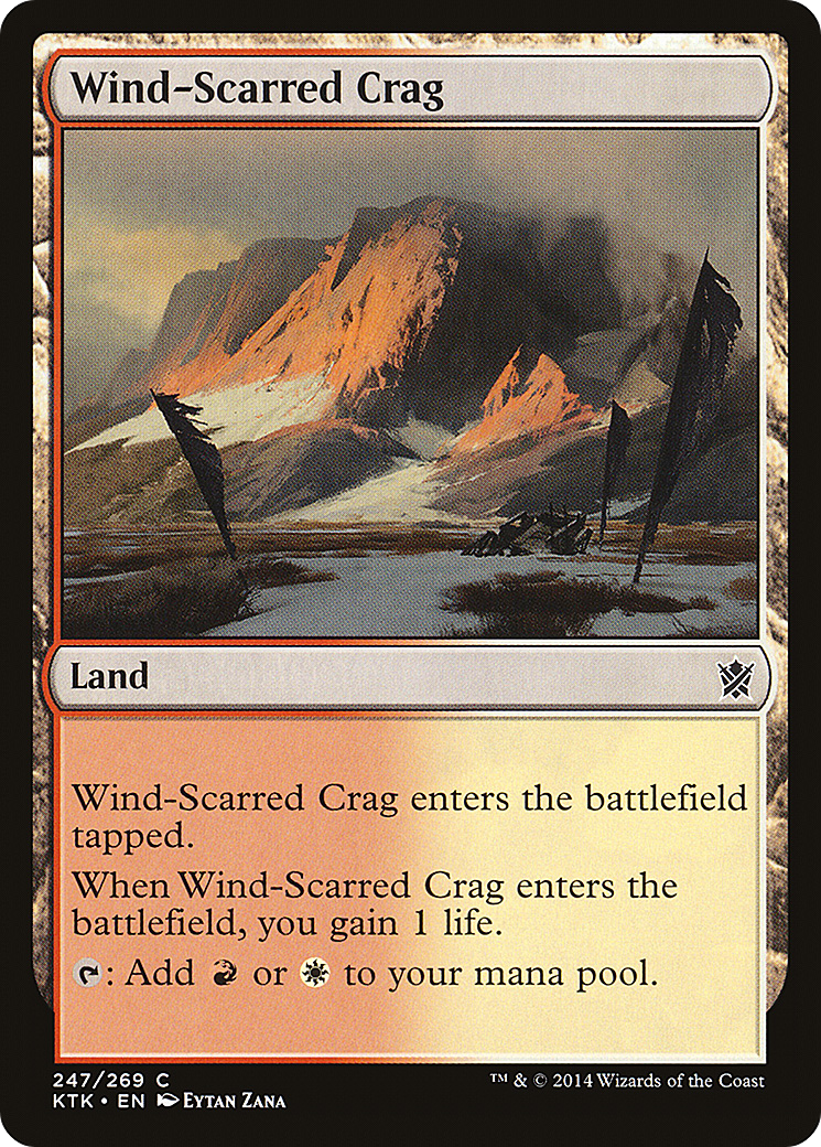 Wind-Scarred Crag (247) Foil - Khans of Tarkir