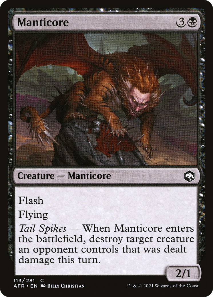 Manticore (113) Foil - Adventures in the Forgotten Realms
