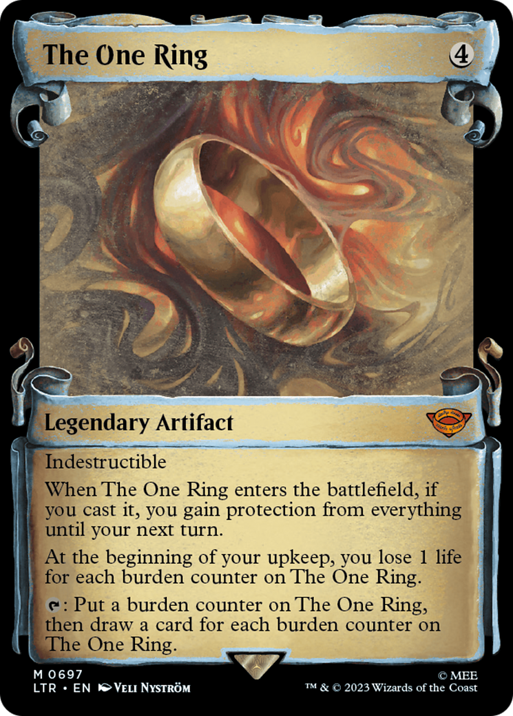 The One Ring (Showcase Scrolls) (Showcase) (697) Foil - The Lord of the Rings: Tales of Middle-earth