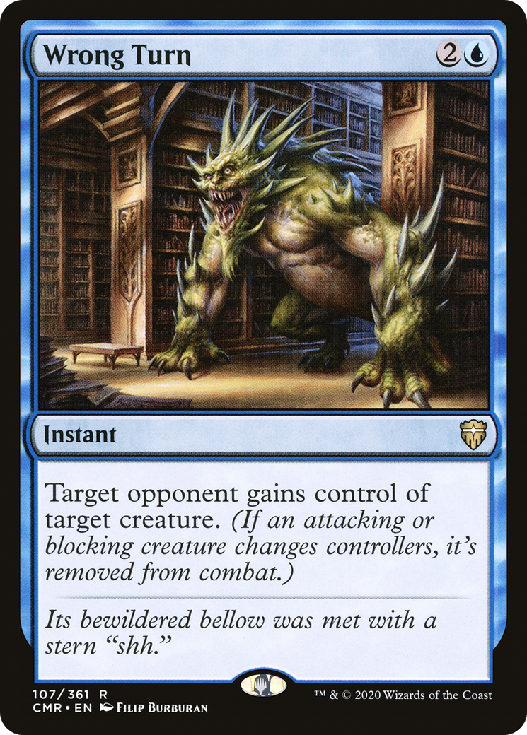 Wrong Turn (107) Foil - Commander Legends