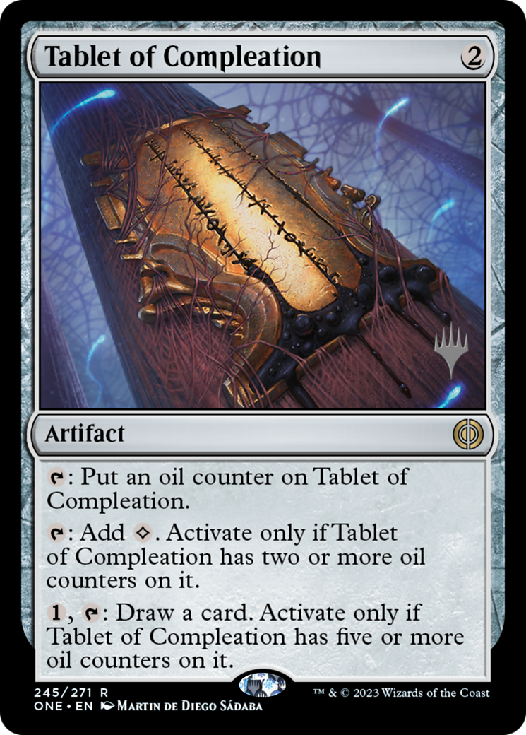 Tablet of Compleation (245) Foil - Phyrexia: All Will Be One Promos