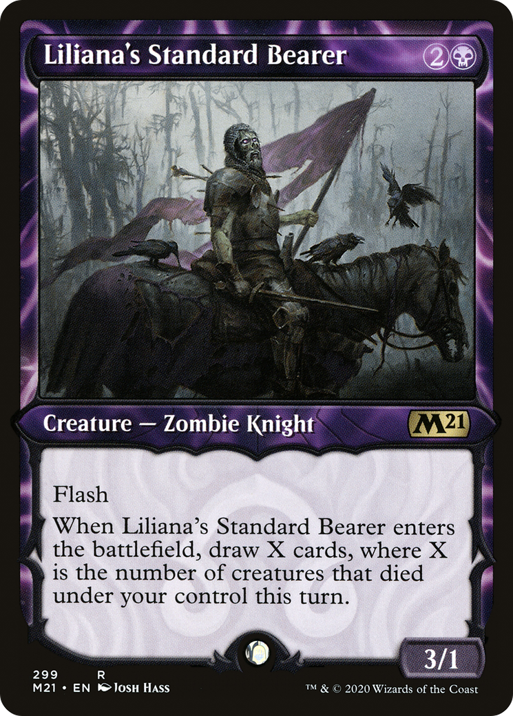 Liliana's Standard Bearer (Showcase) (299) Foil - Core Set 2021
