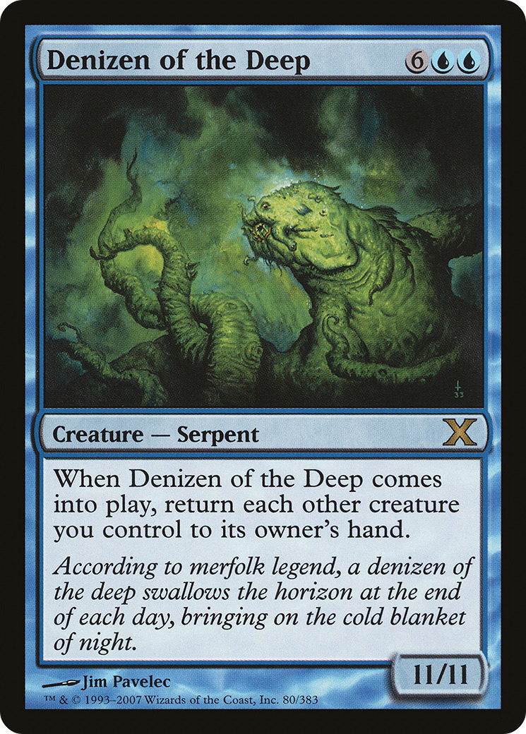 Denizen of the Deep (080) Foil - Tenth Edition
