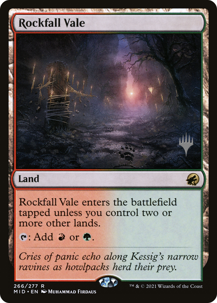 Rockfall Vale (266) Foil - Innistrad: Midnight Hunt Promos