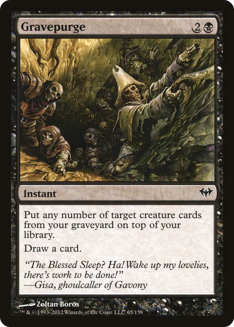 Gravepurge (065) Foil - Dark Ascension