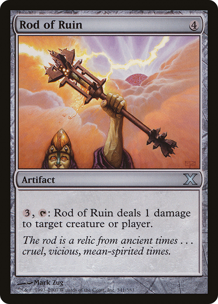 Rod of Ruin (341) Foil - Tenth Edition