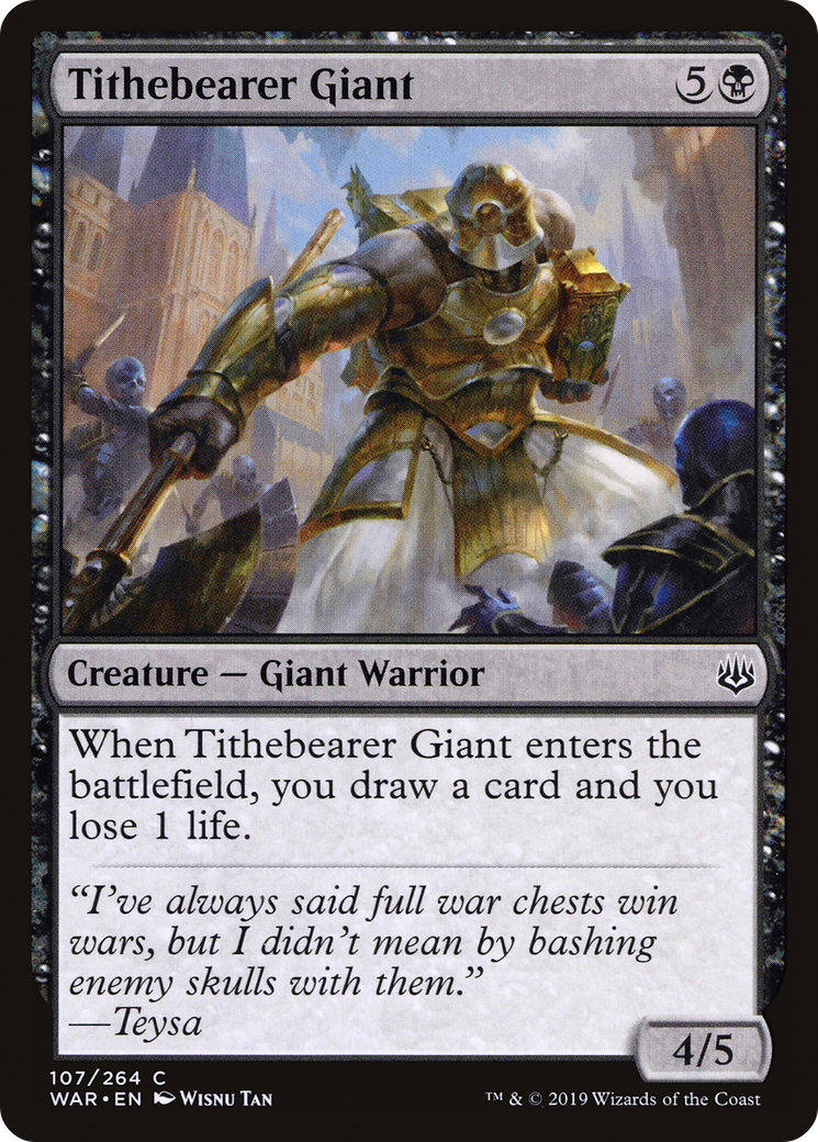 Tithebearer Giant (107) Foil - War of the Spark