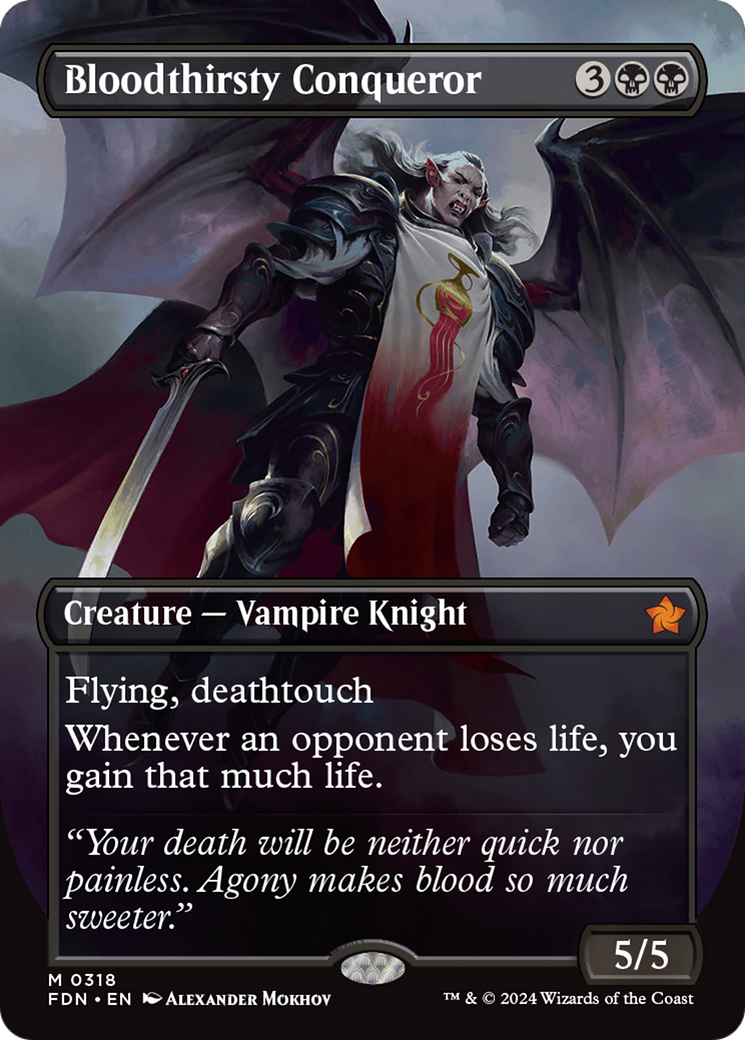 Bloodthirsty Conqueror (Borderless) (318) - Foundations