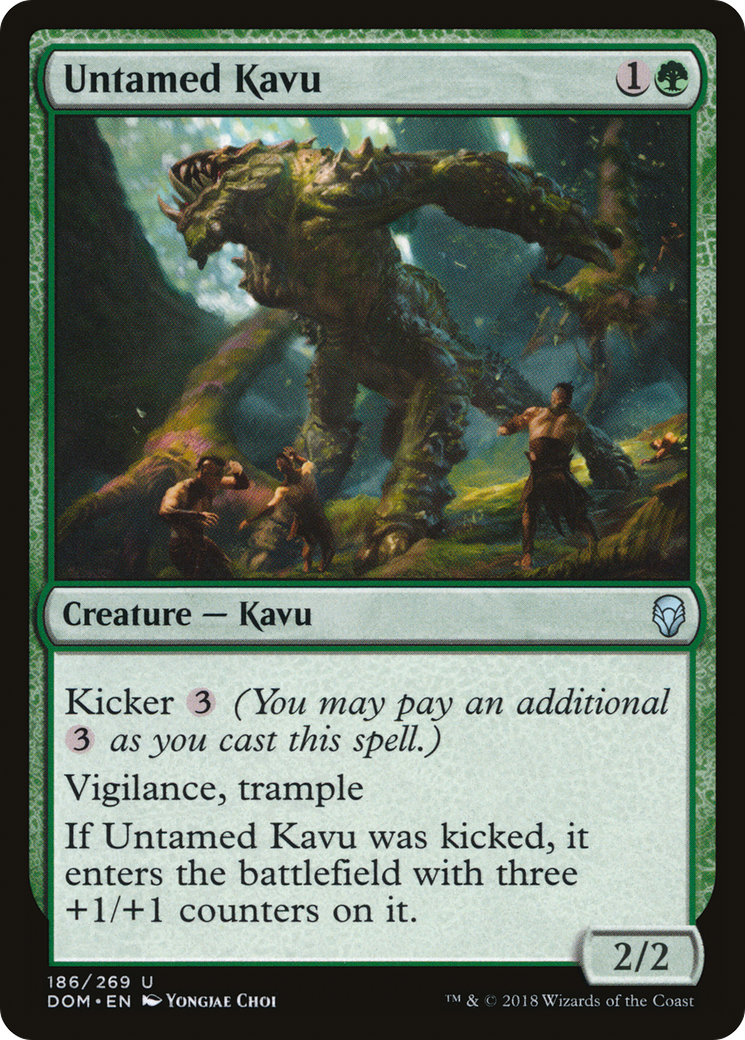 Untamed Kavu (186) Foil - Dominaria