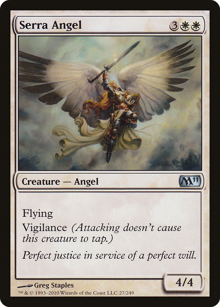 Serra Angel (027) Foil - Magic 2011