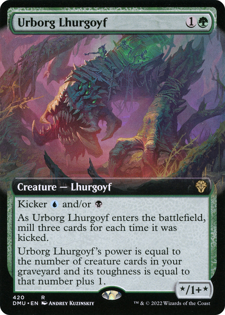 Urborg Lhurgoyf (Extended Art) (420) - Dominaria United