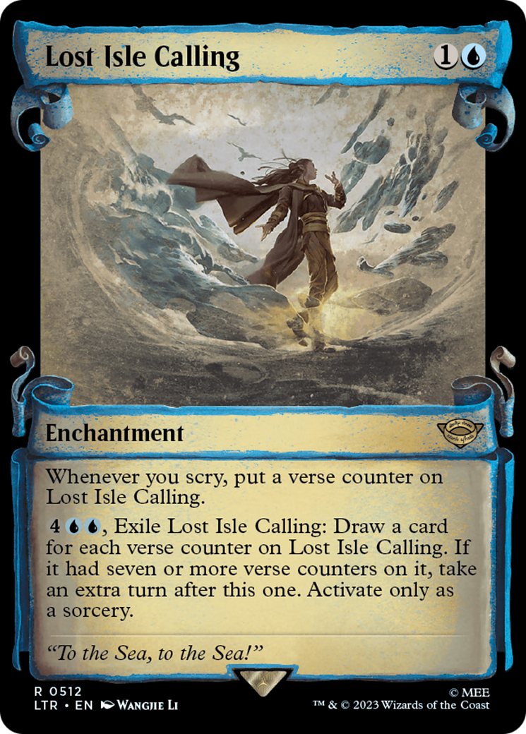 Lost Isle Calling (Showcase) (512) Foil - The Lord of the Rings: Tales of Middle-earth