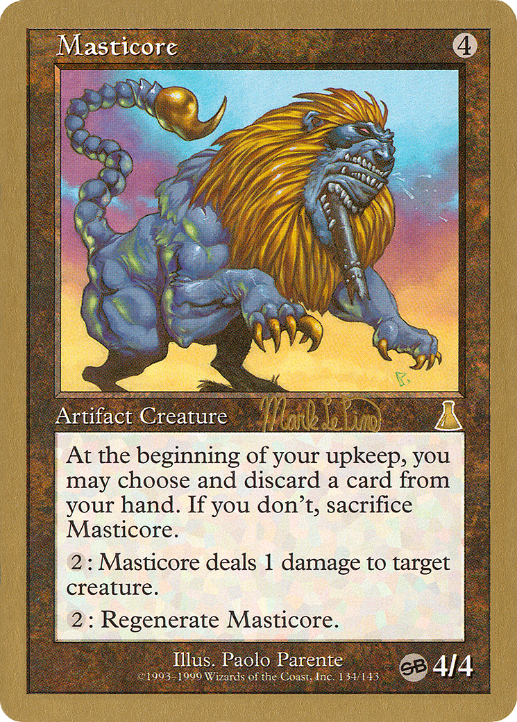 Masticore - 1999 Mark Le Pine (UDS) (SB) (Retro) - World Championship Decks 1999