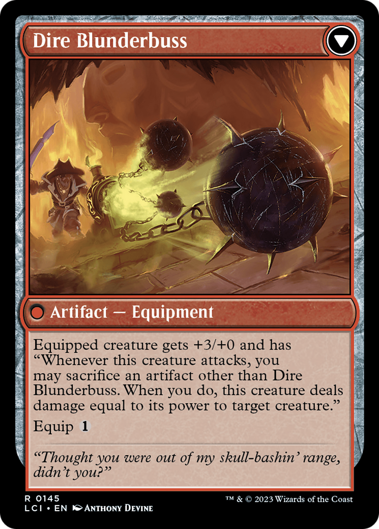Dire Flail (145) Foil - The Lost Caverns of Ixalan Promos