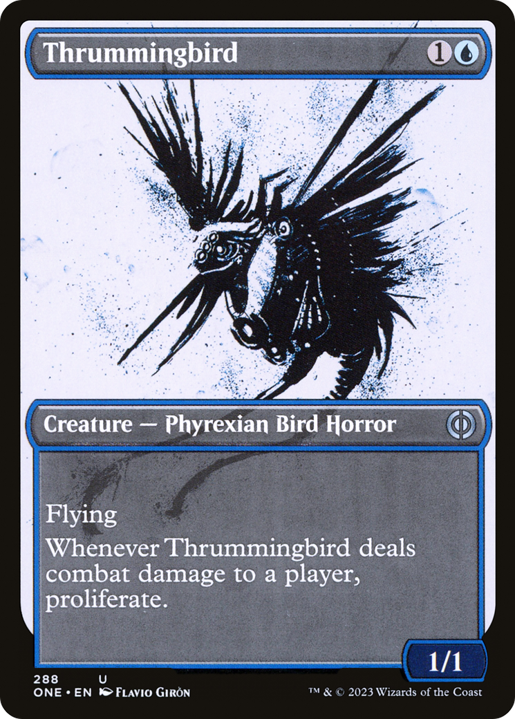 Thrummingbird (Showcase) (288) Foil - Phyrexia: All Will Be One